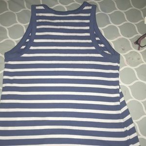 Blue stripe tank top